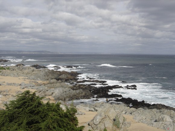 ceu fechado em cima de área litoranea no chile