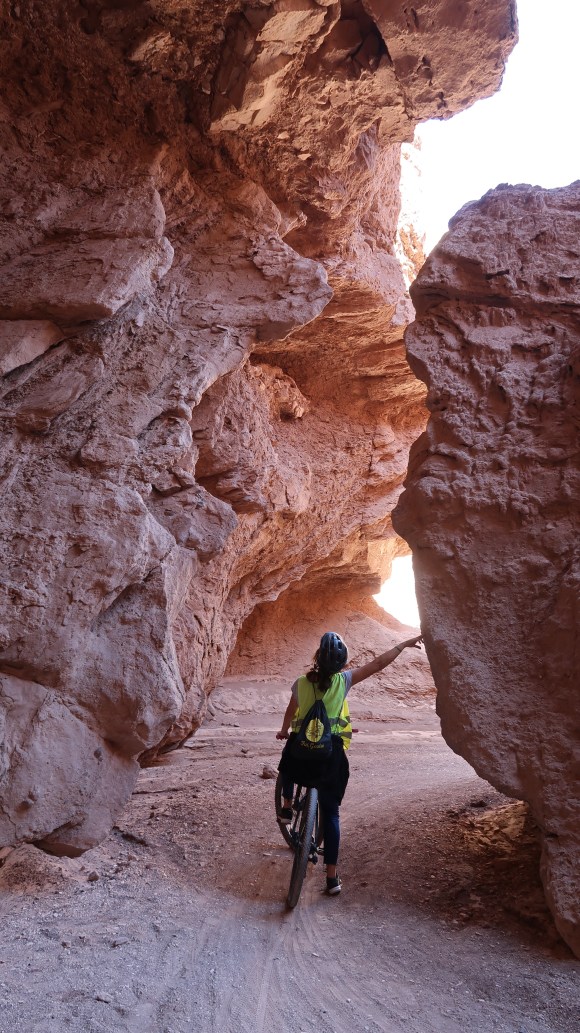 Garganta do Diabo durante o Bike Tour no deserto do Atacama