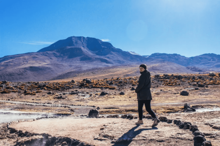 o 5o maior campo geotérmico do mundo, no Deserto do Atacama