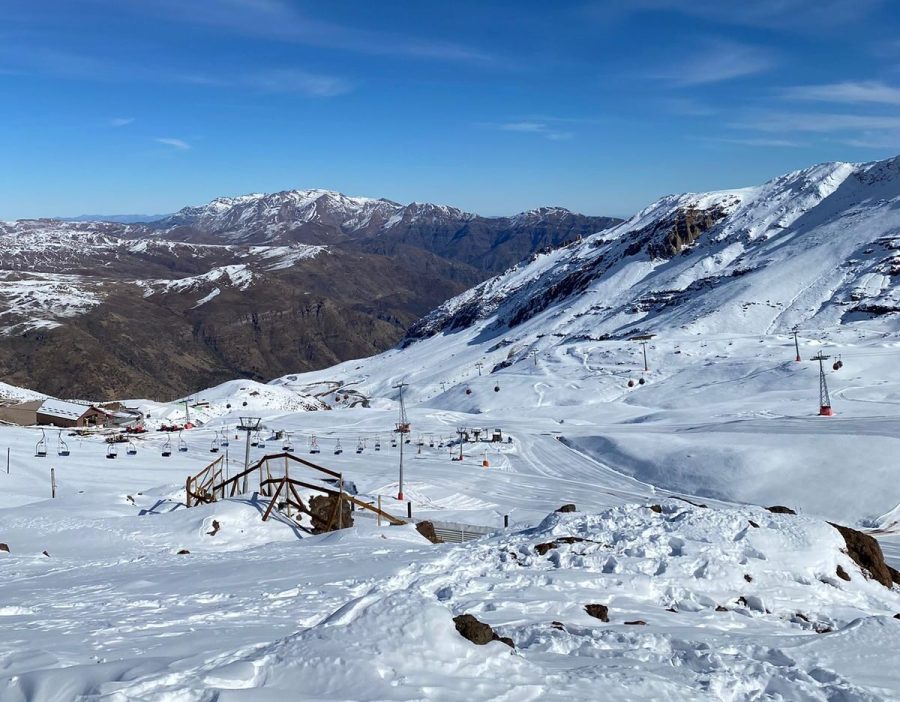 tour panorâmico em Farellones na temporada de neve do Chile