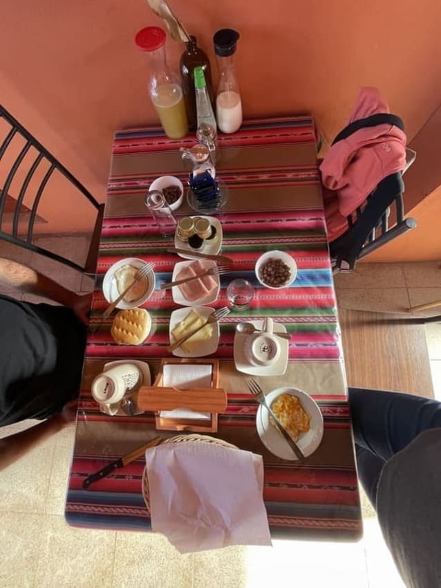 Café da manhã em San Pedro de Atacama