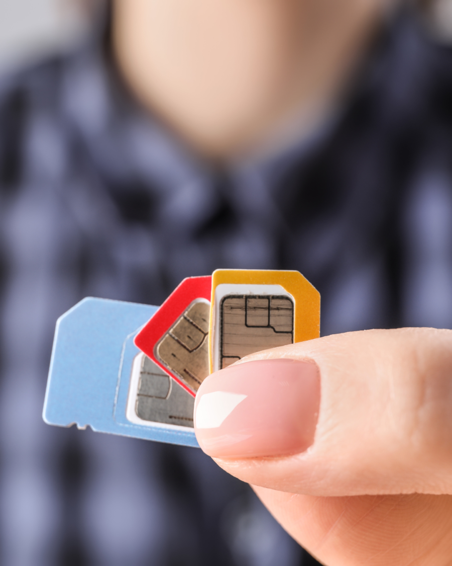 Chip de celular sim cards