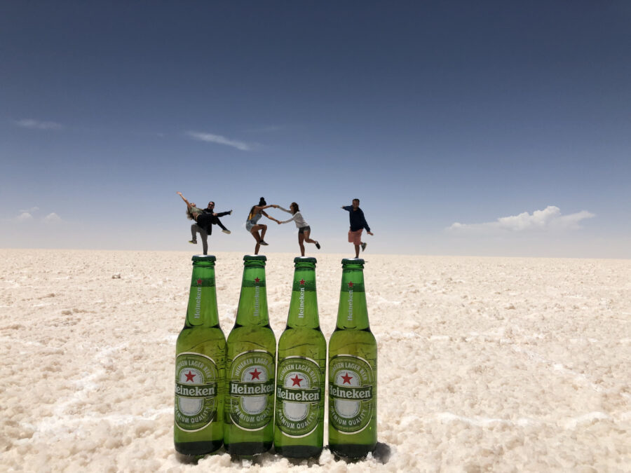 fotos em perspectiva no salar de uyuni