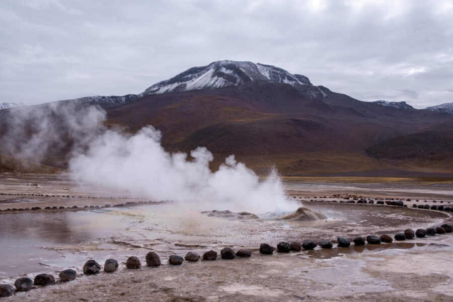 Geyser localizado no Deserto do Atacama.