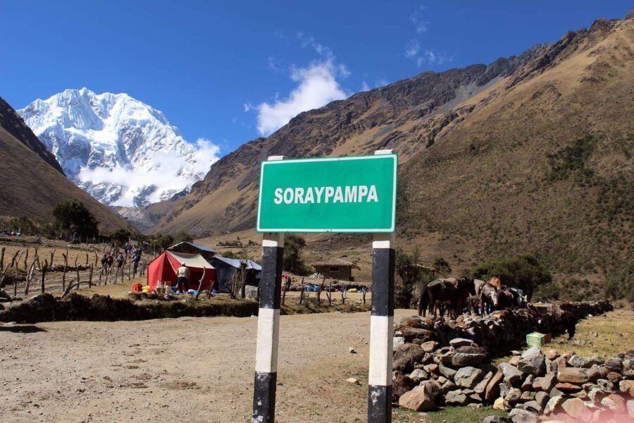 Acampamento Soraypampa na Salkantay.