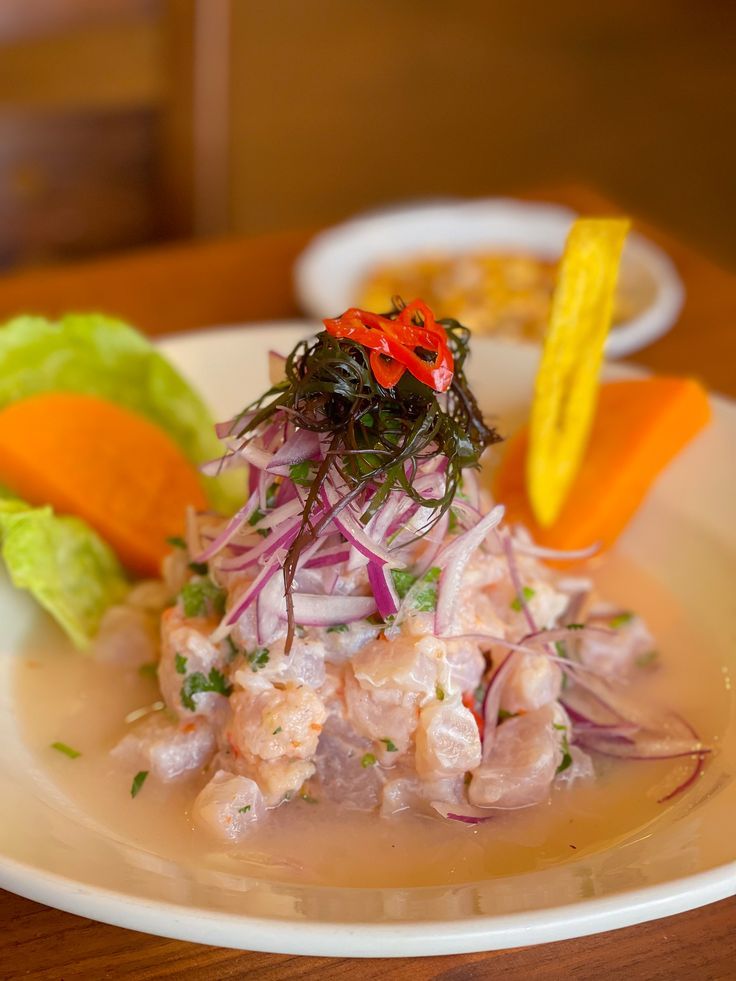 ceviche prato típico peruano