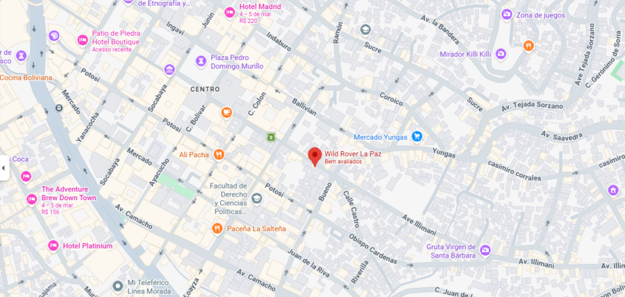 Mapa do Wild Rover