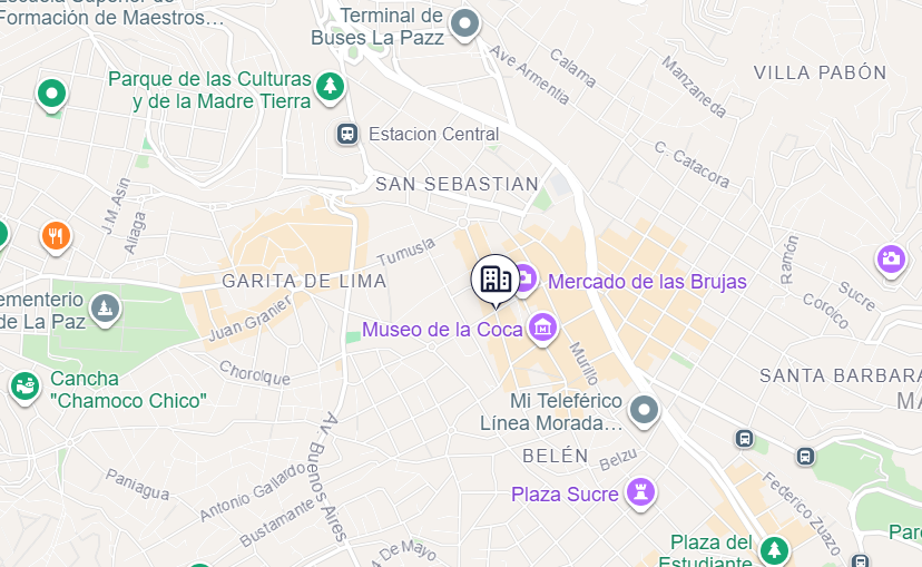 Mapa do Hotel Berlina